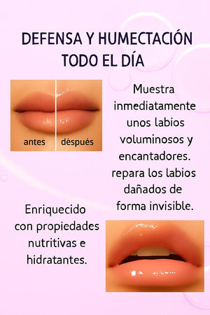Aceite Voluminizador de Labios con Brillo Tintado