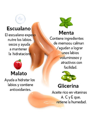 Aceite Voluminizador de Labios con Brillo Tintado