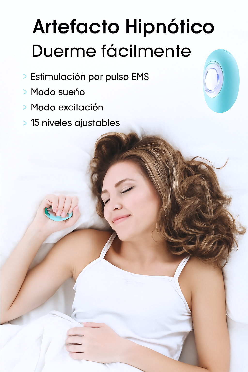 Sleep Aid Insomnia Relief Microcurrent Handheld Hypnosis CES Mental Stress Anxiety Depression Eliminat Relax with Sling Brain