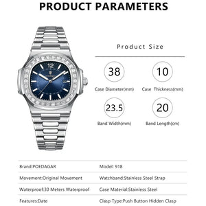 POEDAGAR Imperial™ – Luxury Steel Watch