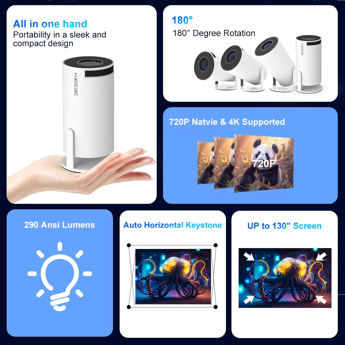 📽  Mini Proyector LED – Tu cine portátil en casa