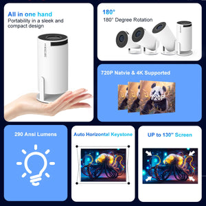 📽  Mini Proyector LED – Tu cine portátil en casa