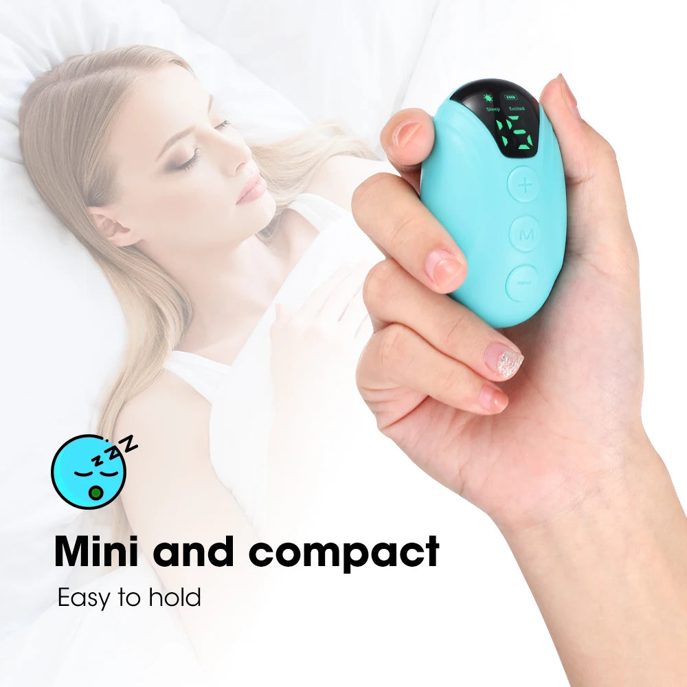Sleep Aid Insomnia Relief Microcurrent Handheld Hypnosis CES Mental Stress Anxiety Depression Eliminat Relax with Sling Brain