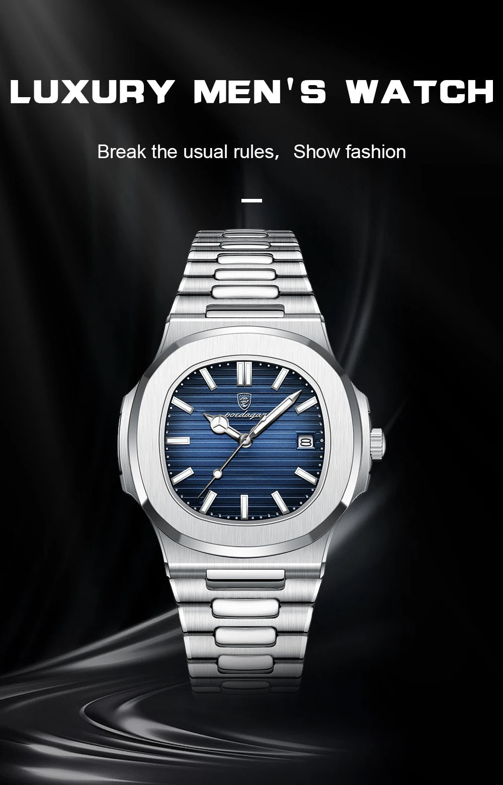POEDAGAR Imperial™ – Reloj Cuadrado de Lujo